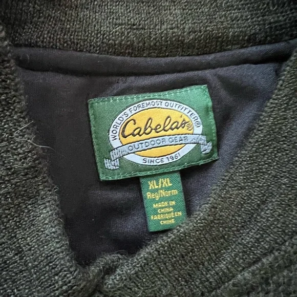 Cabela’s Extreme Cold 100% Wool Lined Hunting Outdoor Workwear Sweater XL - Picture 10 of 13